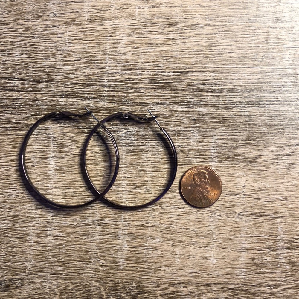 Brown Hoop Earrings